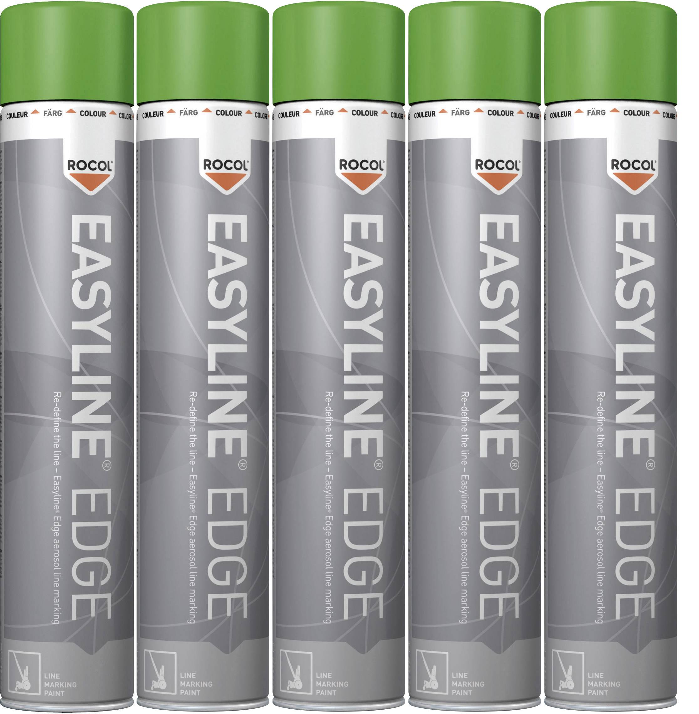 Маркувальна фарба Rocol Easyline® EDGE RS47004-5, 5 шт., зелена
