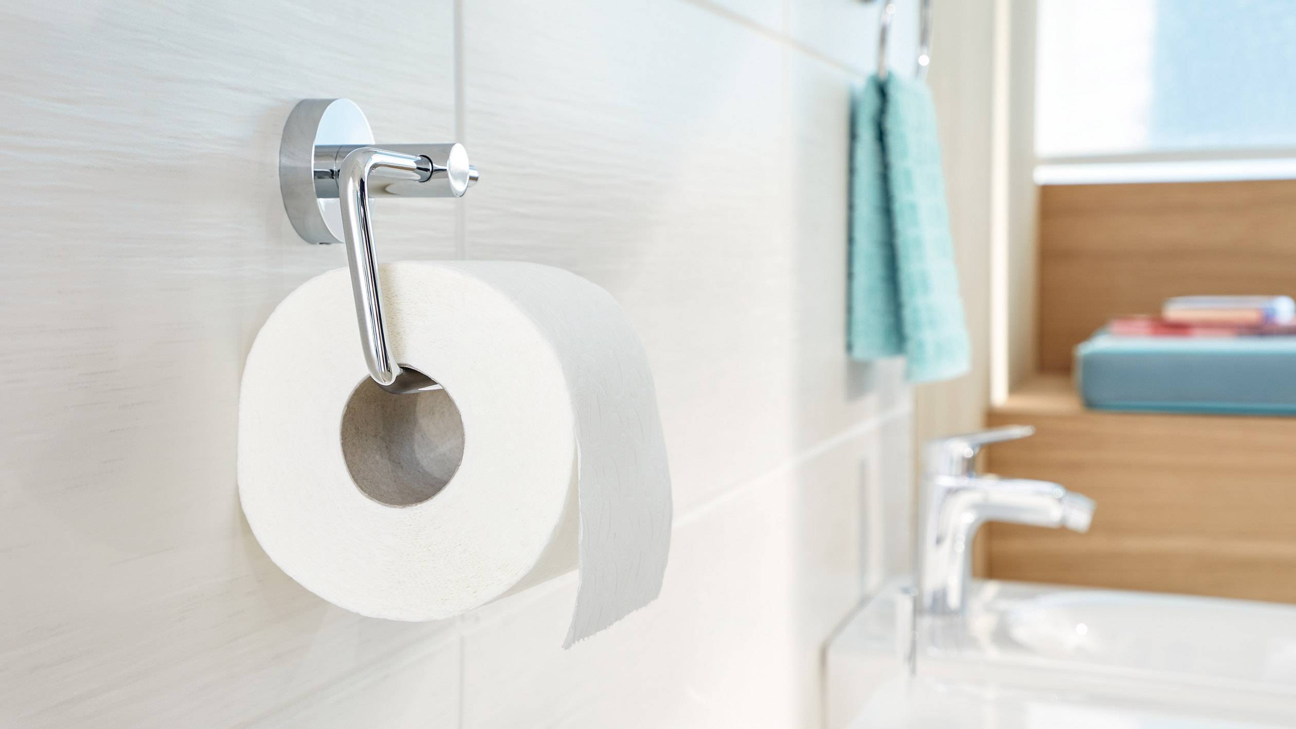 tesa SMOOZ Тримач для туалетного паперу клейкий металевий