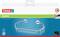 'Opakowanie koszyka prysznicowego tesa BAATH z systemem łatwego montażu na ścianę, przedstawione w kolorze chromu z symbolami ochrony przed wodą i korozją.'