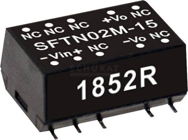 <br>  MEAN WELL<br>  SFTN02M-12 <br>  Moduł przetwornicy DC/DC<br>  <br>  <br>  167 mA<br>  2 W<br>  Ilość wyjść: 1 x<br>  Opis 1 szt.<br>
