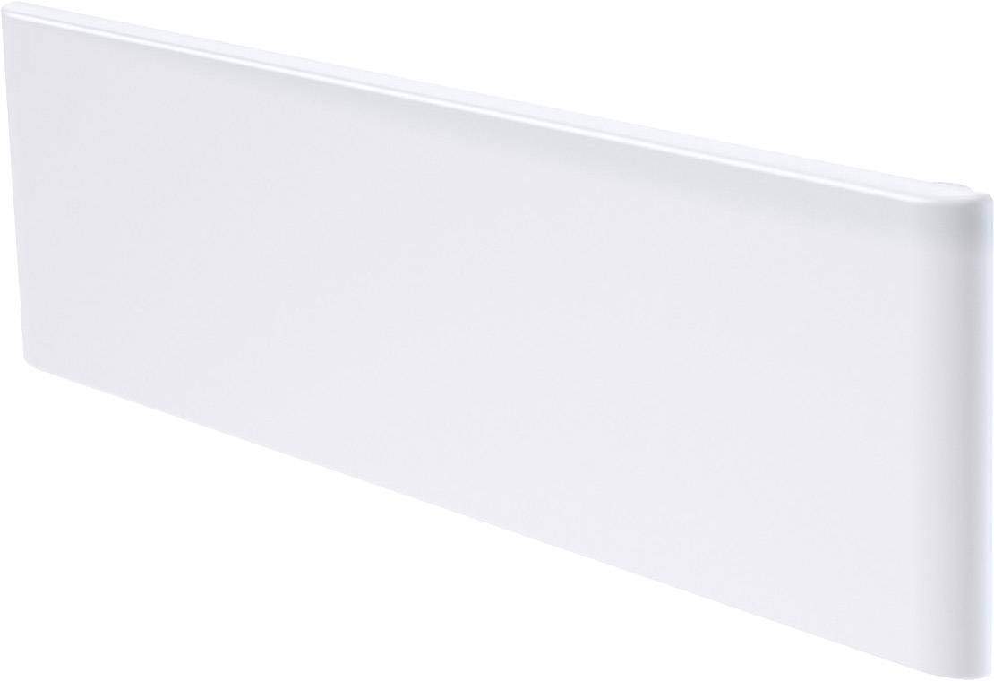 Biały, prostokątny cokół kuchenny, prawdopodobnie wykonany z tworzywa sztucznego lub drewna, jest przedstawiony od przodu.