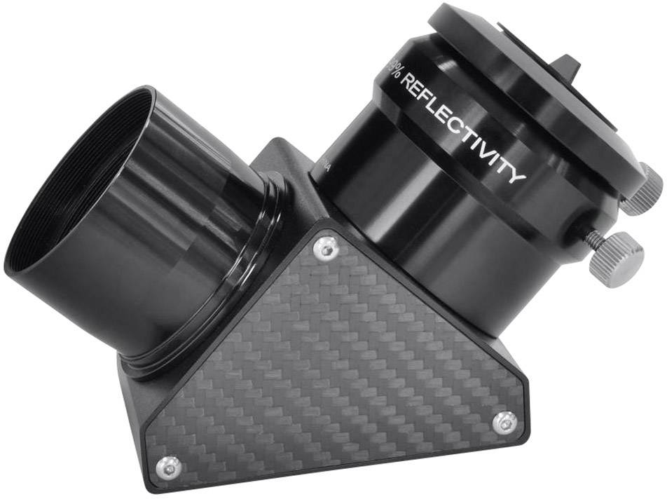 Zwierciadło diagonalne do teleskopów, często stosowane w celu poprawy kąta obserwacji. Wykonane z czarnego metalu i włókna węglowego.