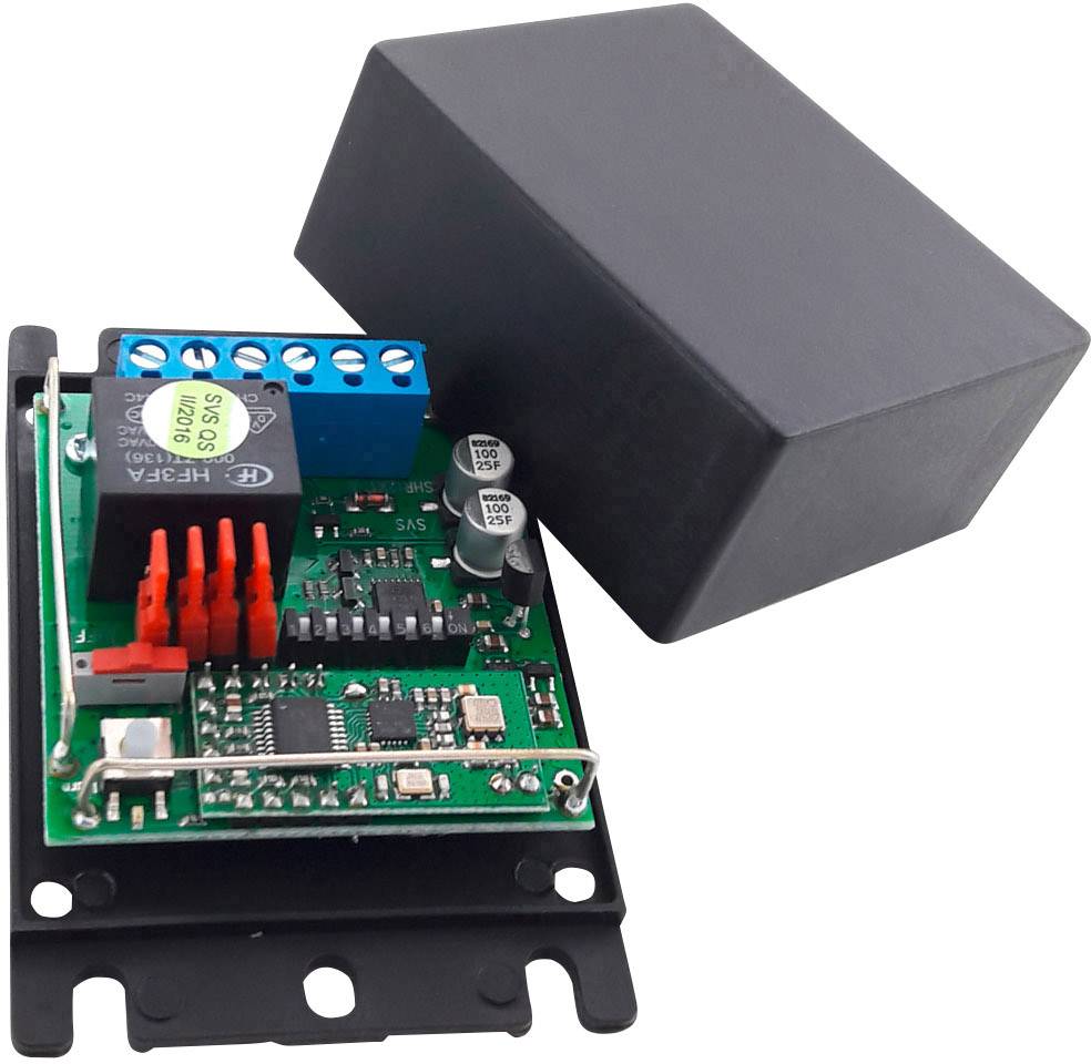 SVS Nachrichtentechnik 1 канал Беспроводной комплект включает ручной передатчик Максимальная дальность: 750 м 12 В, 24 В