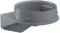 Szary, cylindryczny element z tworzywa sztucznego z bocznym kołnierzem. Wygląda na część techniczną, prawdopodobnie adapter.