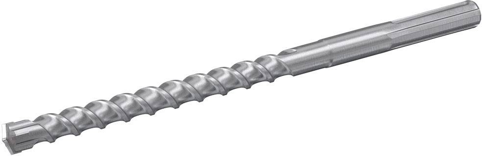 Wiertło metalowe ze spiralnym rowkiem, idealne do wiercenia w betonie lub kamieniu.