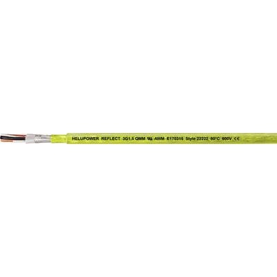 Żółty przewód z czarnym napisem: 'AEI-CASPER RELEASE 0.6/1kV LINK HI AMP RT 3x2cs 90°C 600V C'.