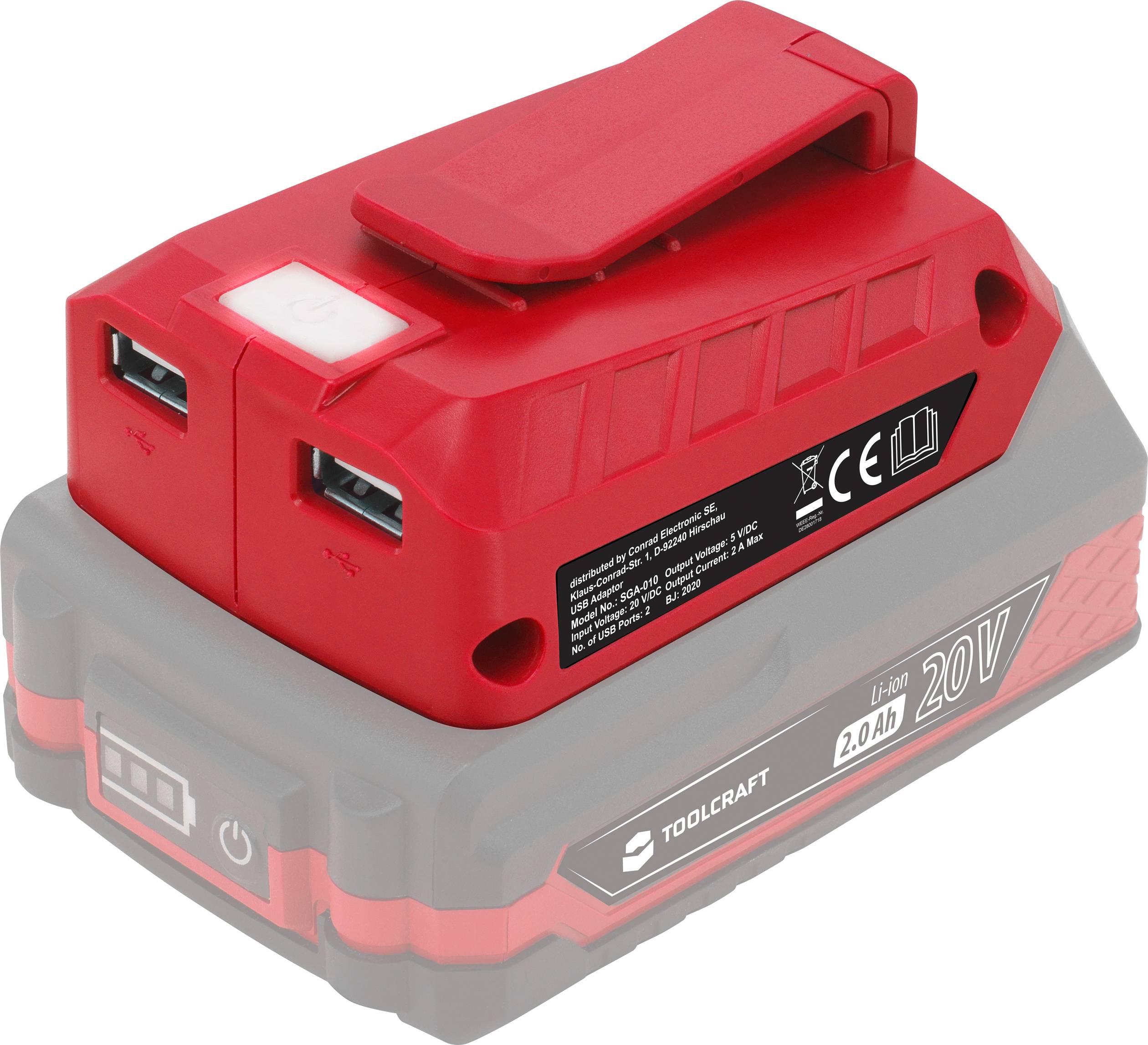 USB-адаптер для акумулятора TOOLCRAFT SGA-010 / TAWB-200