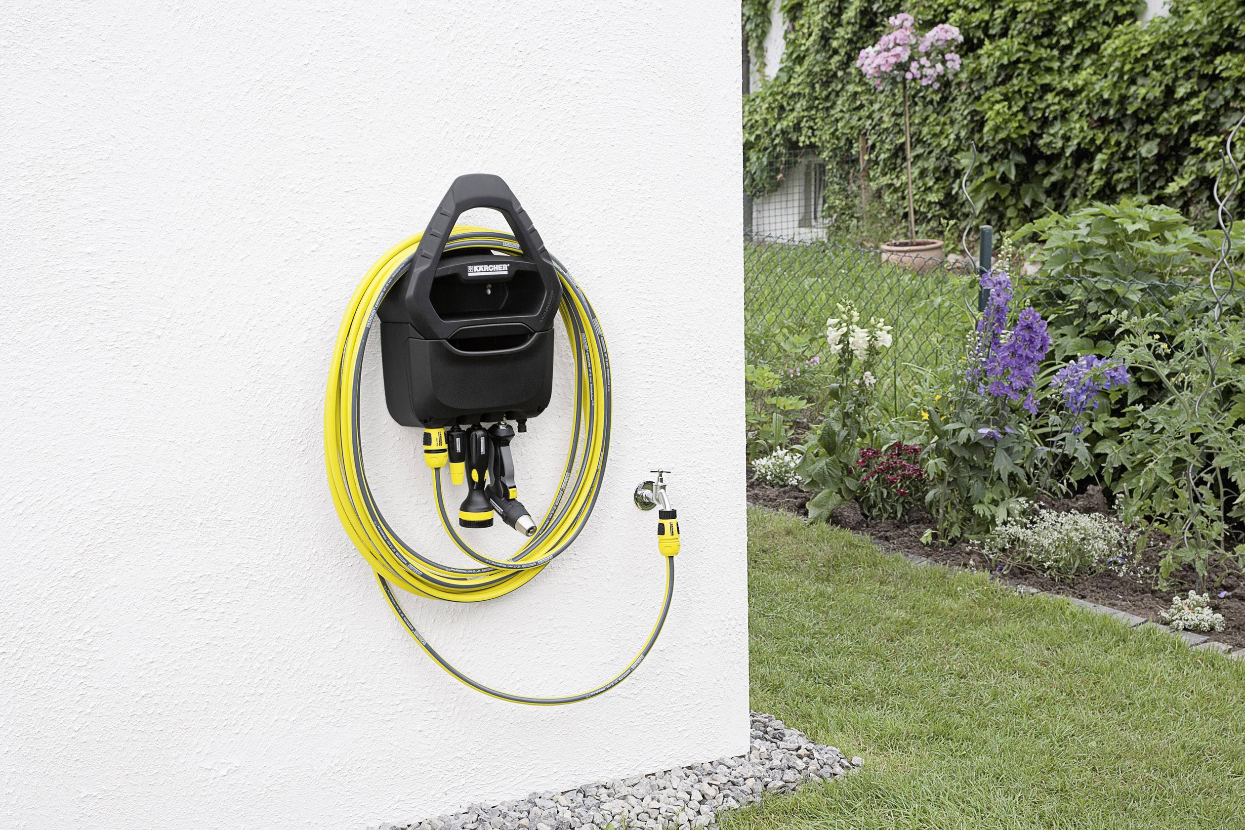 Kärcher Home & Garden 2.645-162.0 Настінний тримач для шланга, 1 шт., чорний