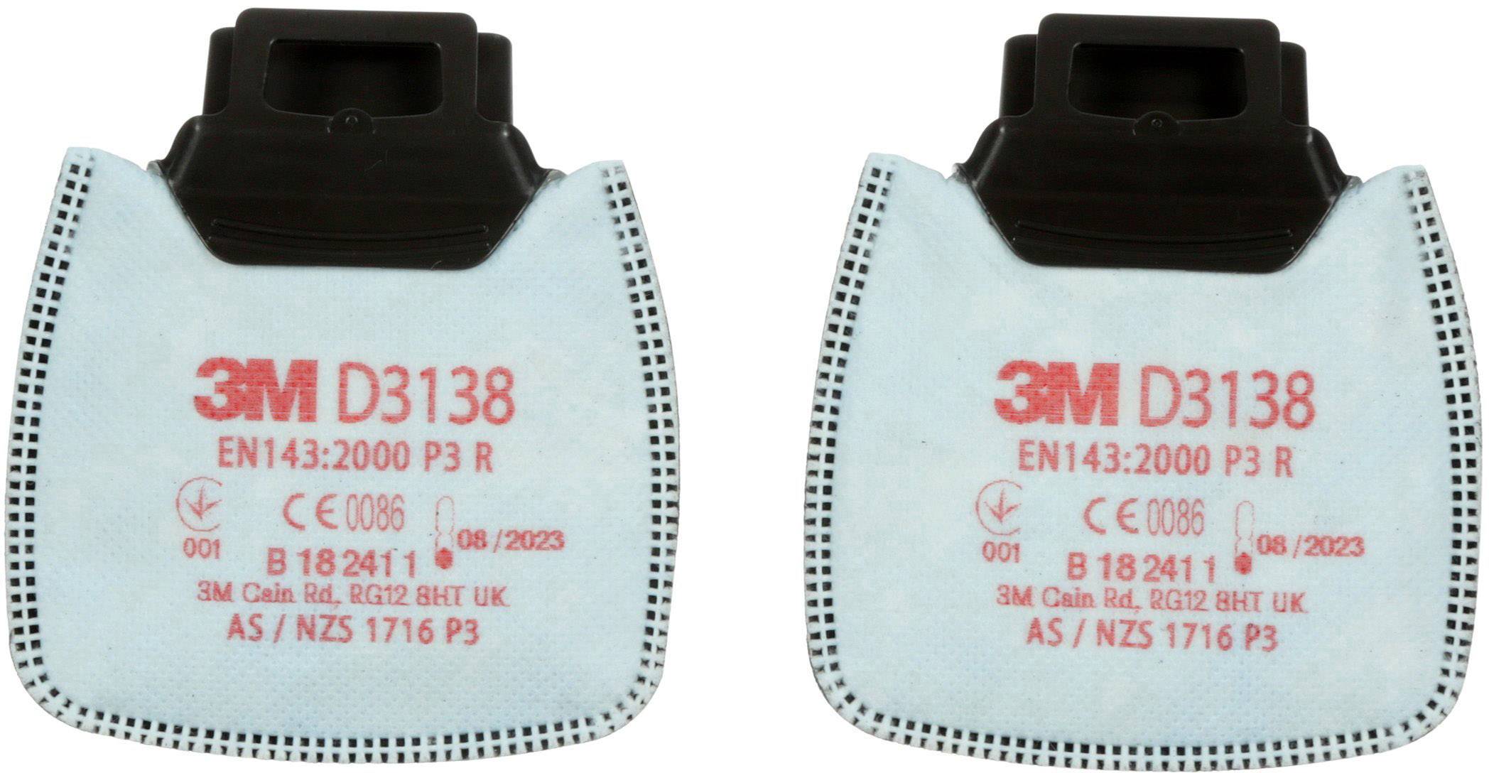 3M D3138 Secure Click P3 R з активним фільтром частинок, 2 шт.