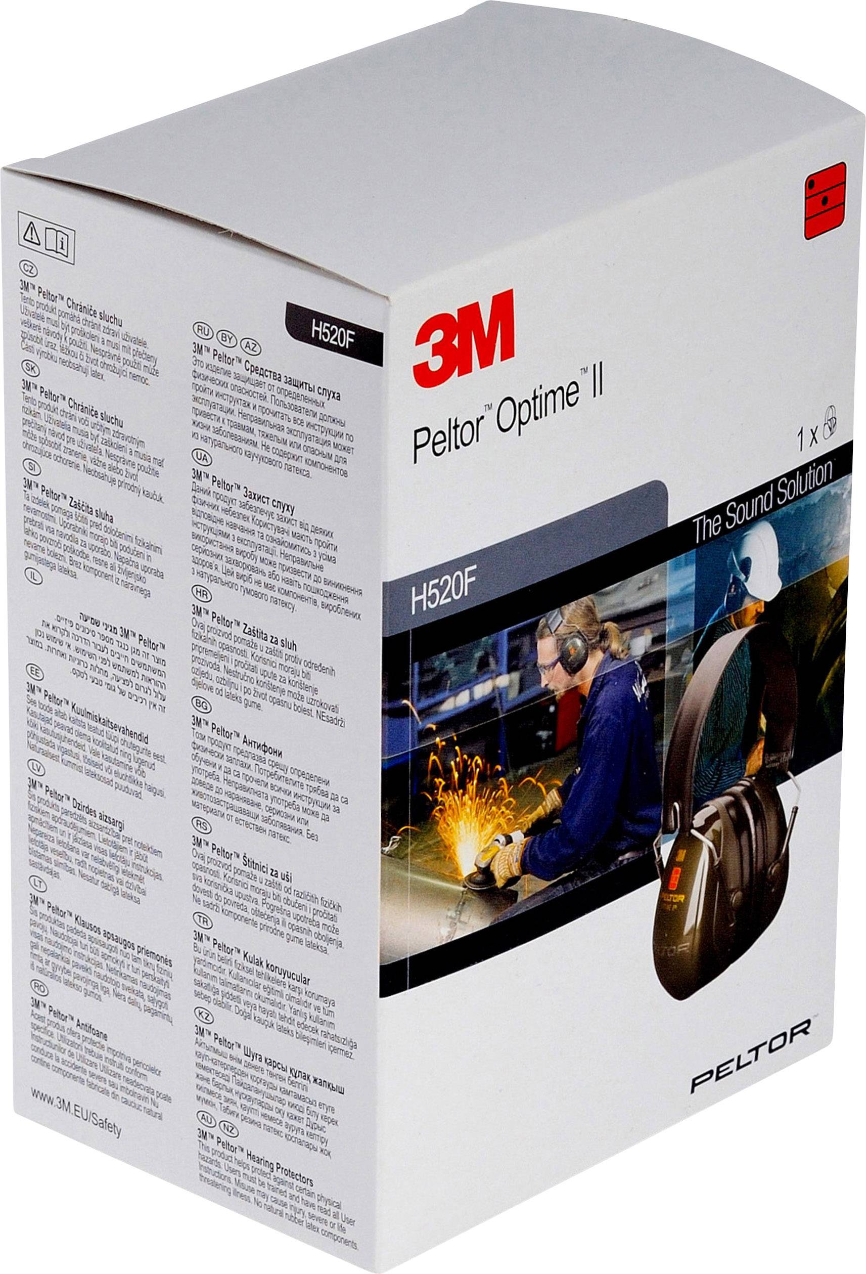 3M Peltor Optime II H520F Захисні навушники 30 дБ EN 352-1, EN 352-3:2002 1 шт.