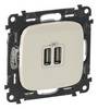 Legrand Gniazdo USB Valena Life Allure beżowy 754996 1 szt.