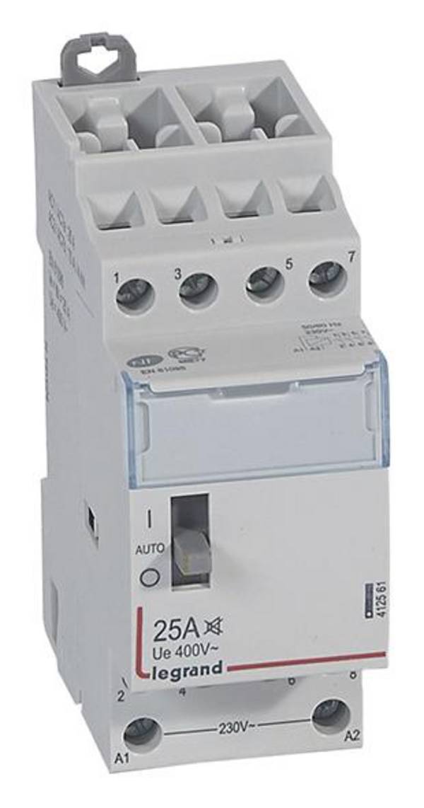 Stycznik instalacyjny Legrand Legrand 412561 412561, 4 styki, 400 V, 25 A, 1 szt.