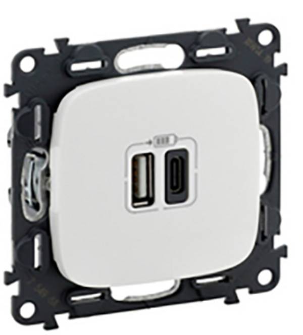 Legrand   Gniazdo USB Valena Life Allure biały 754965 1 szt.