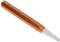 Pomarańczowe dłuto metalowe z ostrym srebrnym czubkiem, ułożone na skos. Używane do oznaczania lub grawerowania.