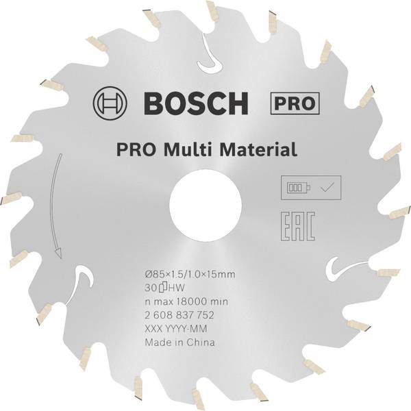 Tarcza tnąca Bosch Accessories 2608837752 85 x 15 mm 1 szt.