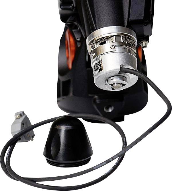 Elektronarzędzie z przewodem, końcówką i elementem wyposażenia dodatkowego.