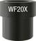 Czarna nakładka mikroskopowa z napisem 'WF20X'.