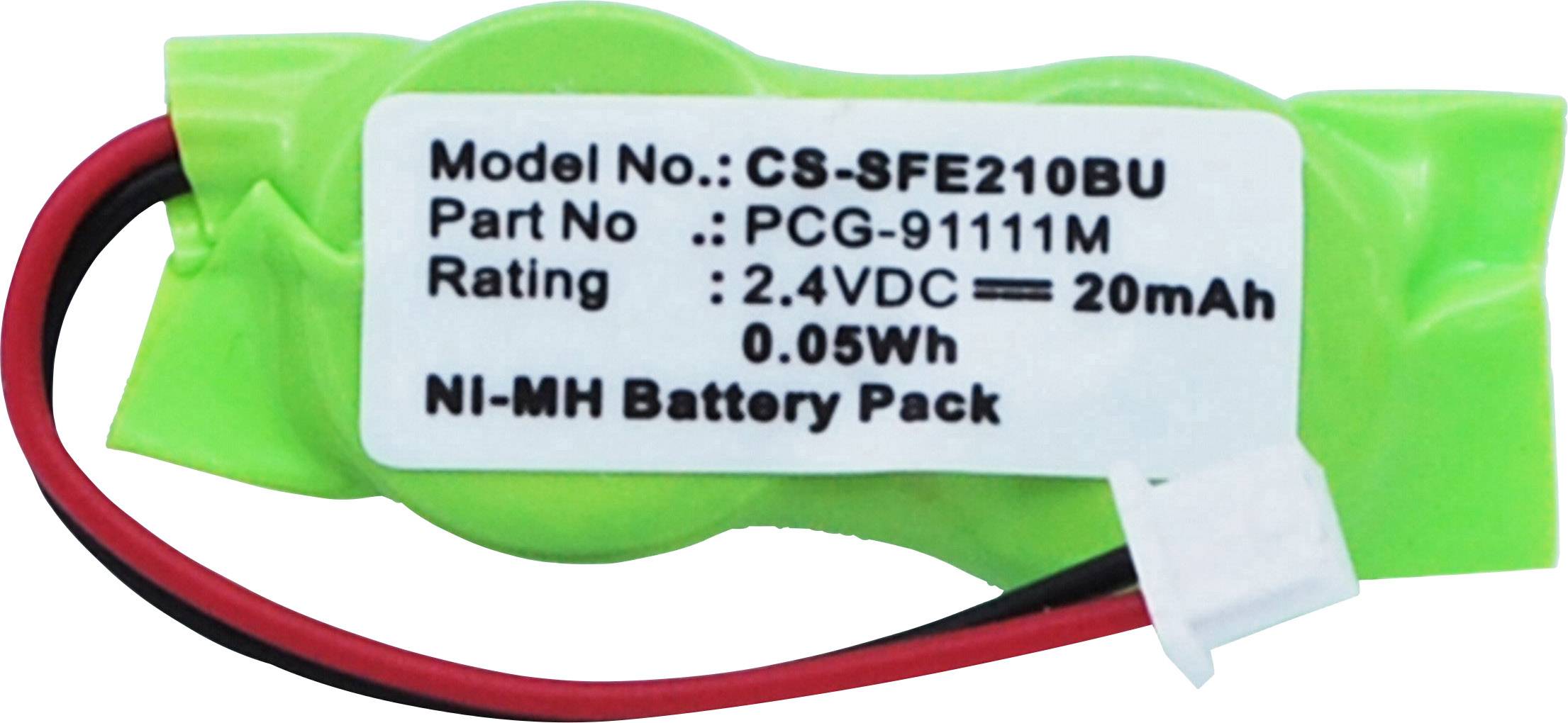 CS Cameron Sino Ogniwo BackUp Zamiennik oryginalnego akumulatora 2/V15H, 2/V20H, FL2/V11H-WR, PCG-91111M, Varta 2/V30H Sony 2.4 V 20 mAh