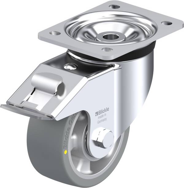 Blickle 763229 LK-ALTH 127K-FI-AS Kółko skrętne z hamulcem Średnica koła: 125 mm Maksymalne obciążenie: 600 kg 1 szt.