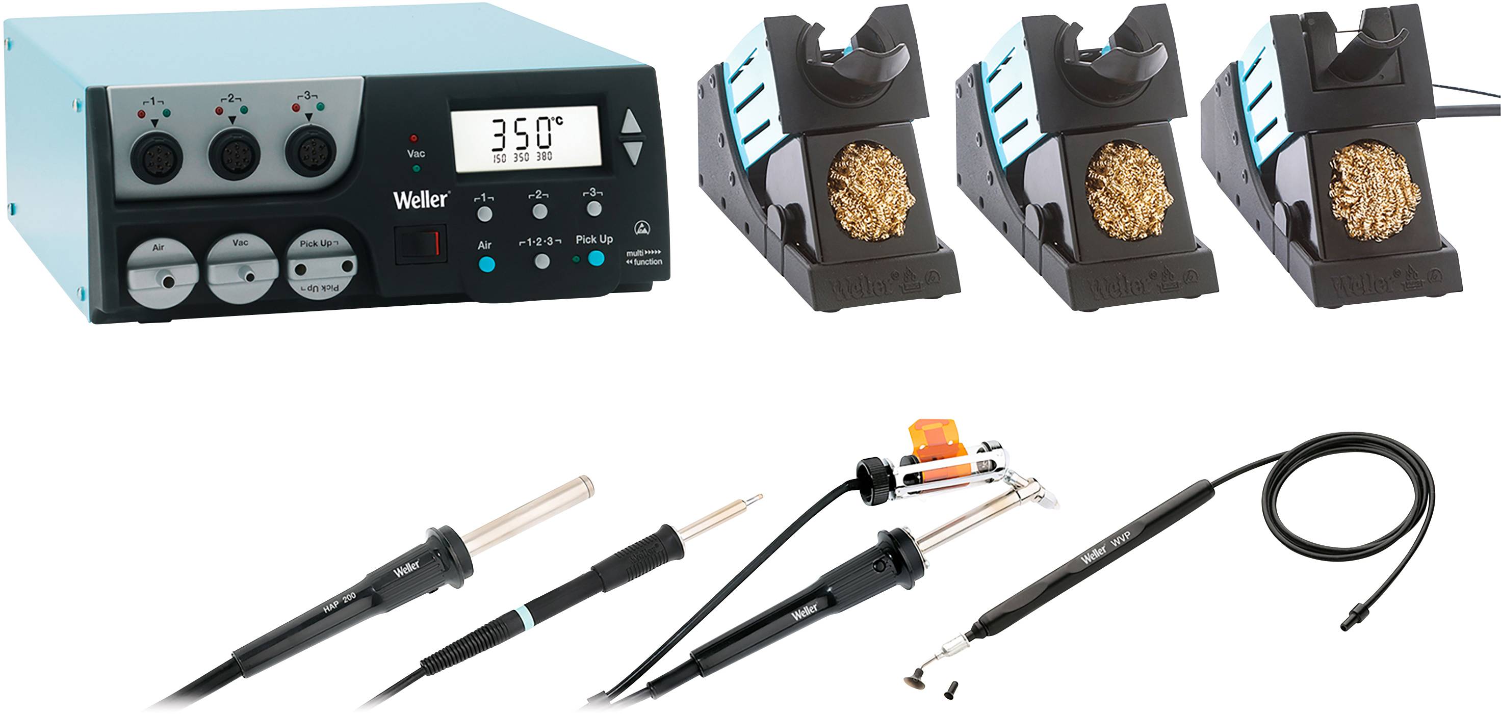 Weller WR3000M T0053368699N 360 Вт, 400 Вт 50 - 550 °C, включаючи підставку, включаючи паяльне жало, включаючи всмоктувальний блок