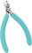 Szczypce boczne z niebieskimi uchwytami, odpowiednie do precyzyjnego cięcia cienkich przewodów i kabli.
