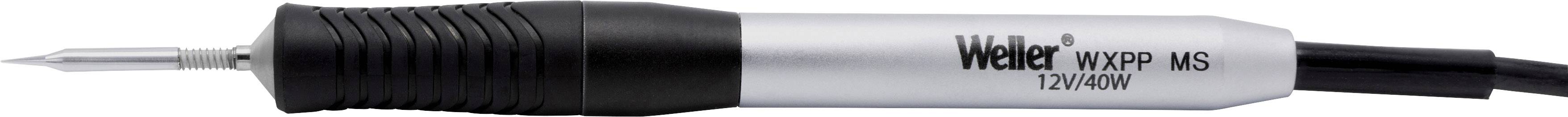 Lutownica 'Weller WXP 80', czarno-srebrny design, podłączona przewodem; główne narzędzie w procesie lutowania.