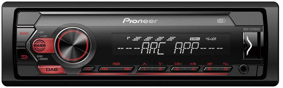 Автомагнітола Pioneer MVH-S220DAB, 4 x 50 Вт