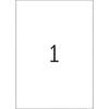 Biała strona z dużą czarną cyfrą '1' pośrodku.