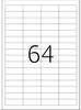 Tabela z pustymi komórkami i dużą liczbą '64' pośrodku.