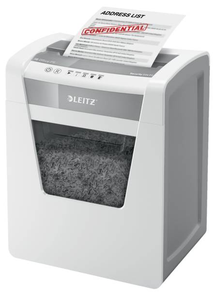 Шредер Leitz IQ Office P5 на 10 аркушів. Ріже на дрібні шматочки 2 x 15 мм. P-5 23 л. Також подрібнює скоби та скріпки.