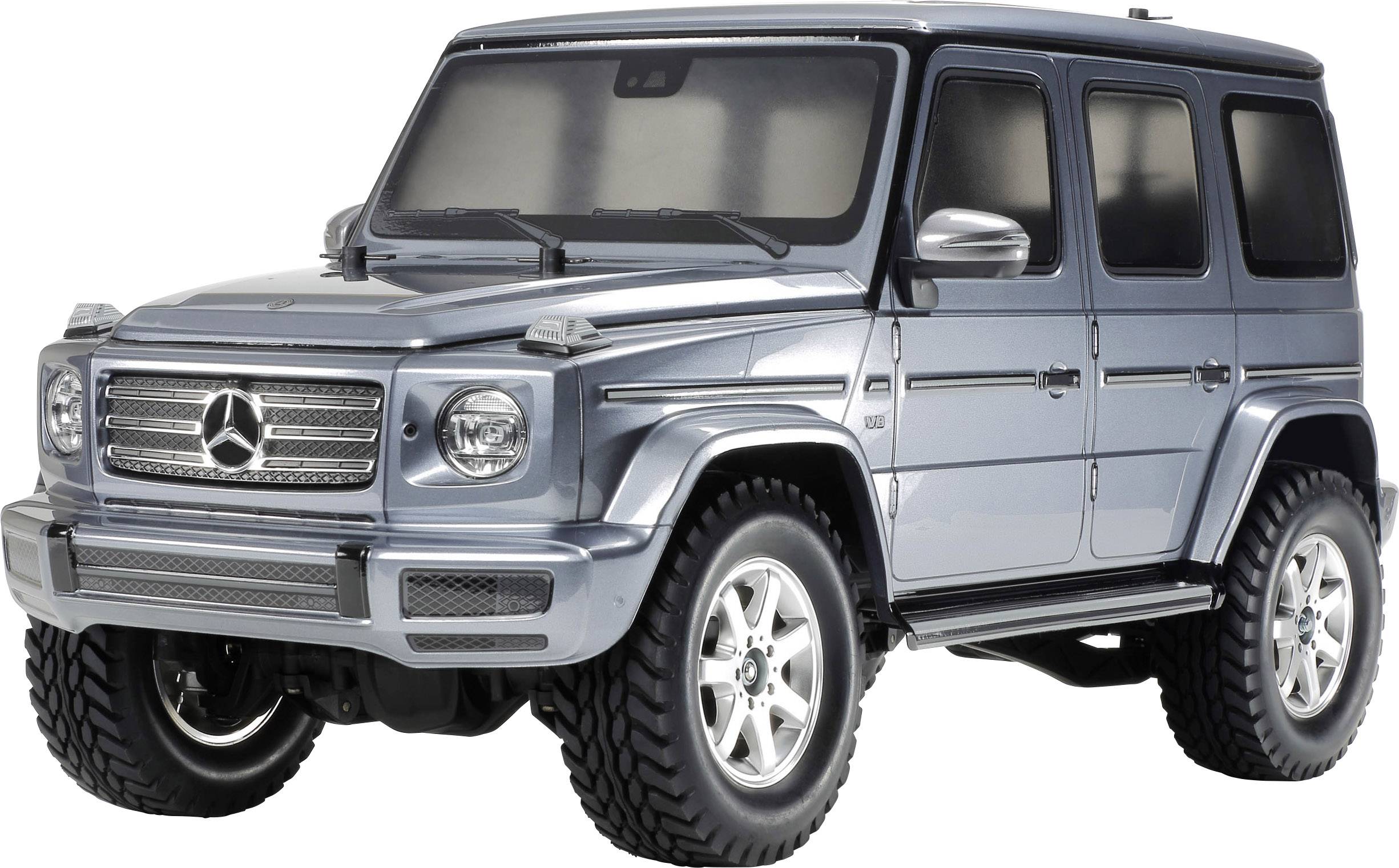 Модель автомобіля Tamiya Mercedes G-Klasse G500 з матовою головкою 1:10 на радіокеруванні, електричний позашляховик, повний привід