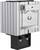 Szyna profilowa z aluminium na czarnym tle, częściowo zasłonięta, ukazująca strukturowaną powierzchnię i geometryczny wzór.