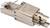 Metalowy wtyk sieciowy CAT 6A, niezmontowany, prezentuje budowę z zaciskami i obudową. Służy do ustanawiania połączeń Ethernet.