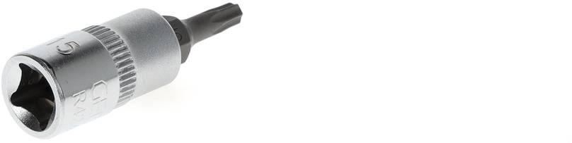 Bit Torx w nasadce klucza, używany do odkręcania i dokręcania śrub o profilu Torx.