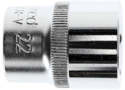 Nasadka klucza metalowa z oznaczeniem '22', przeznaczona do prac śrubowych.