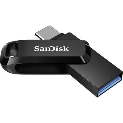 Czarny pendrive SanDisk z zdejmowalną nakładką, z widocznym złączem USB.