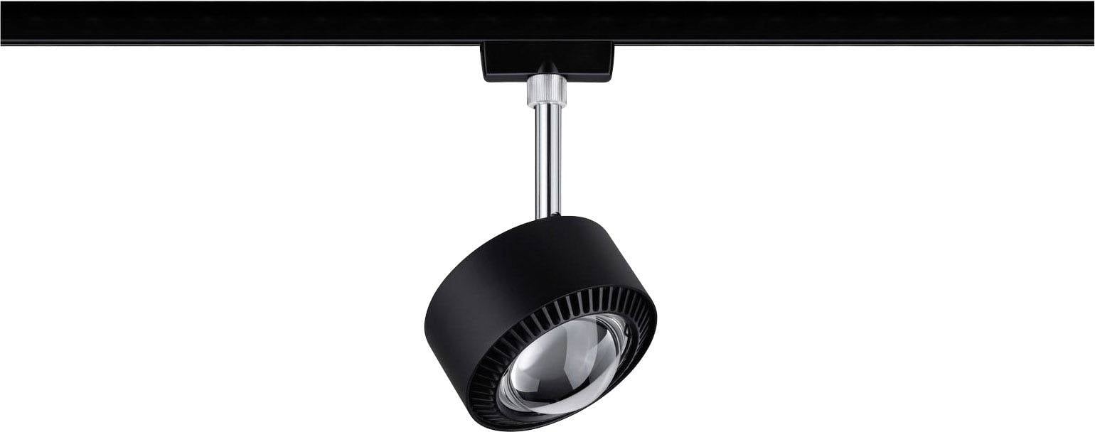 Лампа для високовольтної рейкової системи Paulmann URail Aldan 96927 LED постійно вбудована 9 Вт LED 820 лм чорна (матова)