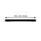 Czarny pasek, 304 x 18 x 18 mm, z podwójną strzałką poziomą wskazującą długość.