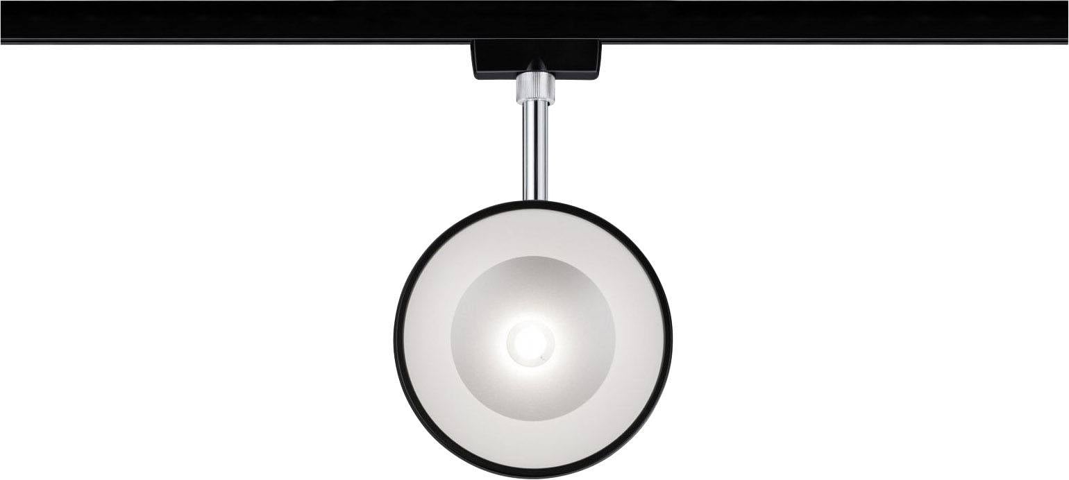 Світлодіодний високовольтний рейковий світильник Paulmann Arena 96942, вбудований, 14 Вт LED, 1100 лм, чорний (матовий), хромовани