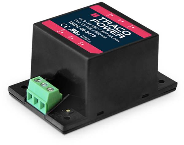 TracoPower TMDC 06-2411 Przetwornica DC/DC TMDC 06, 6 W, 1.2 A, 1 szt.