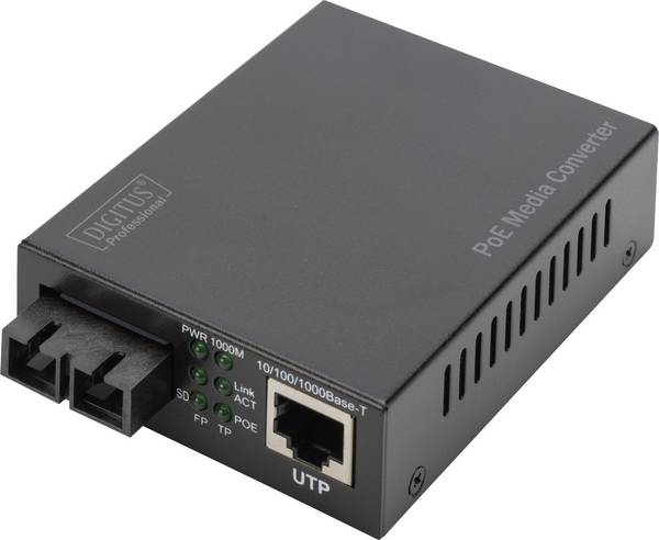 Konwerter mediów Digitus DN-82150 LAN 10/100/1000 MBit/s, SC Duplex 10 / 100 / 1000 MBit/s