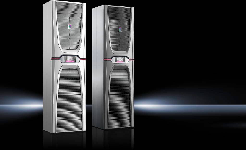 Dwa srebrne serwery z otworami wentylacyjnymi stoją obok siebie na ciemnym tle.