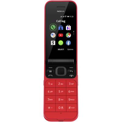 Telefon komórkowy z klapką Nokia 2720 Flip czerwony