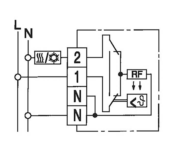 Termostat pokojowy Eberle RTR-E 6731 111170551100 nadtynkowy 1 szt.-1