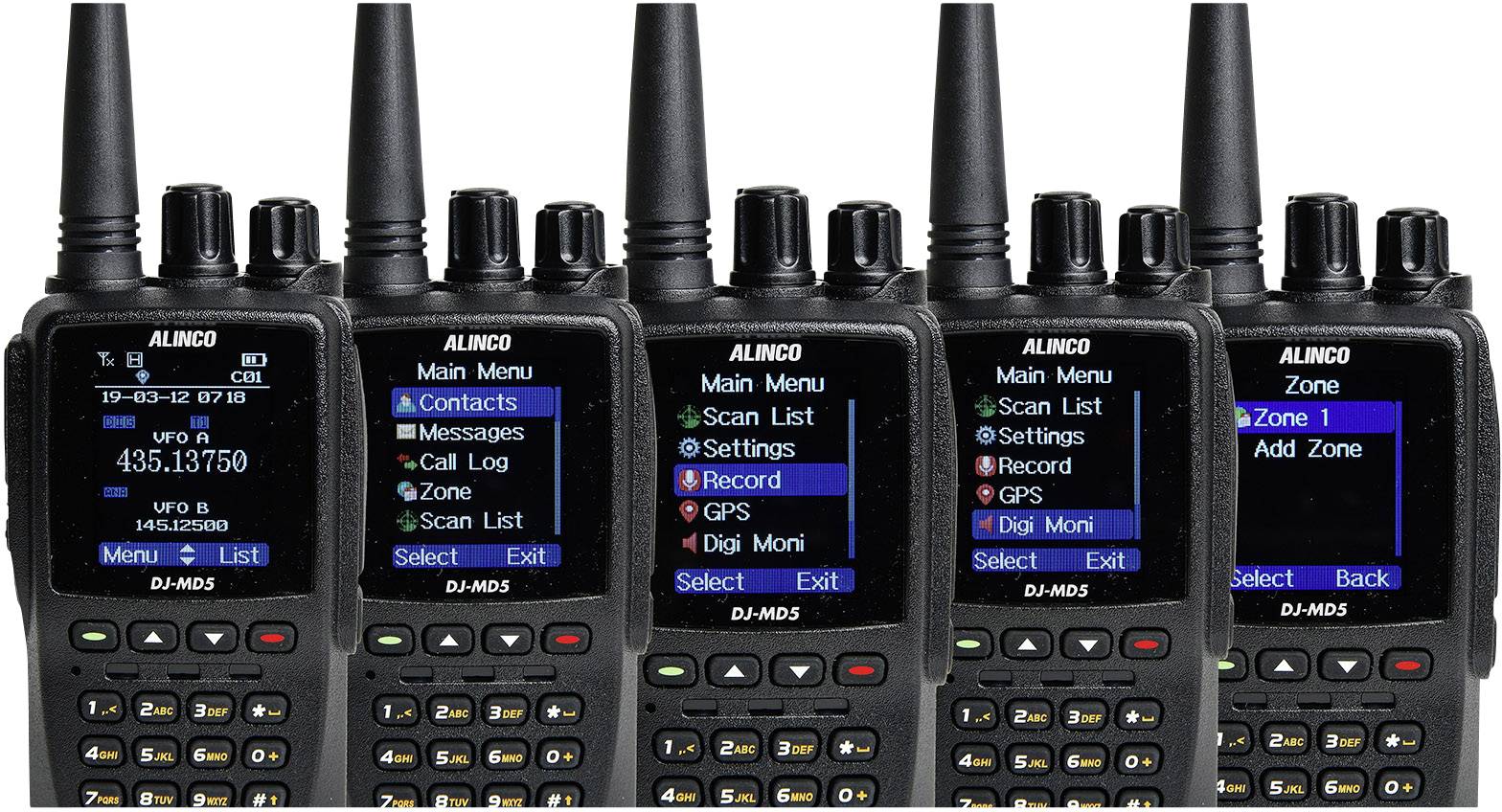 Alinco 1226 DJ-MD-5-GPS DMR VHF/UHF Ręczna krótkofalówka