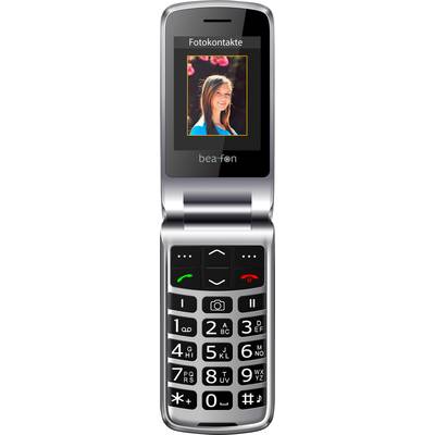 Telefon komórkowy z klapką beafon SL595plus czarny, srebrny
