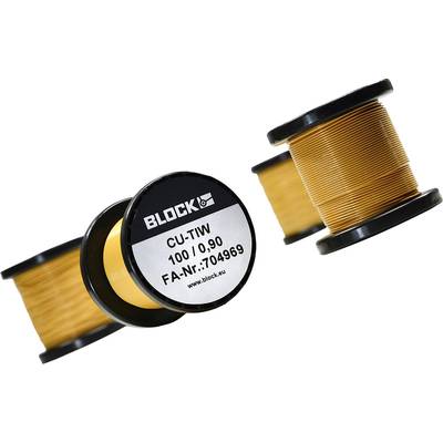 Drut miedziany, emaliowany Block CU-TIW 100/0,75, 0.75 mm, 21.1 m