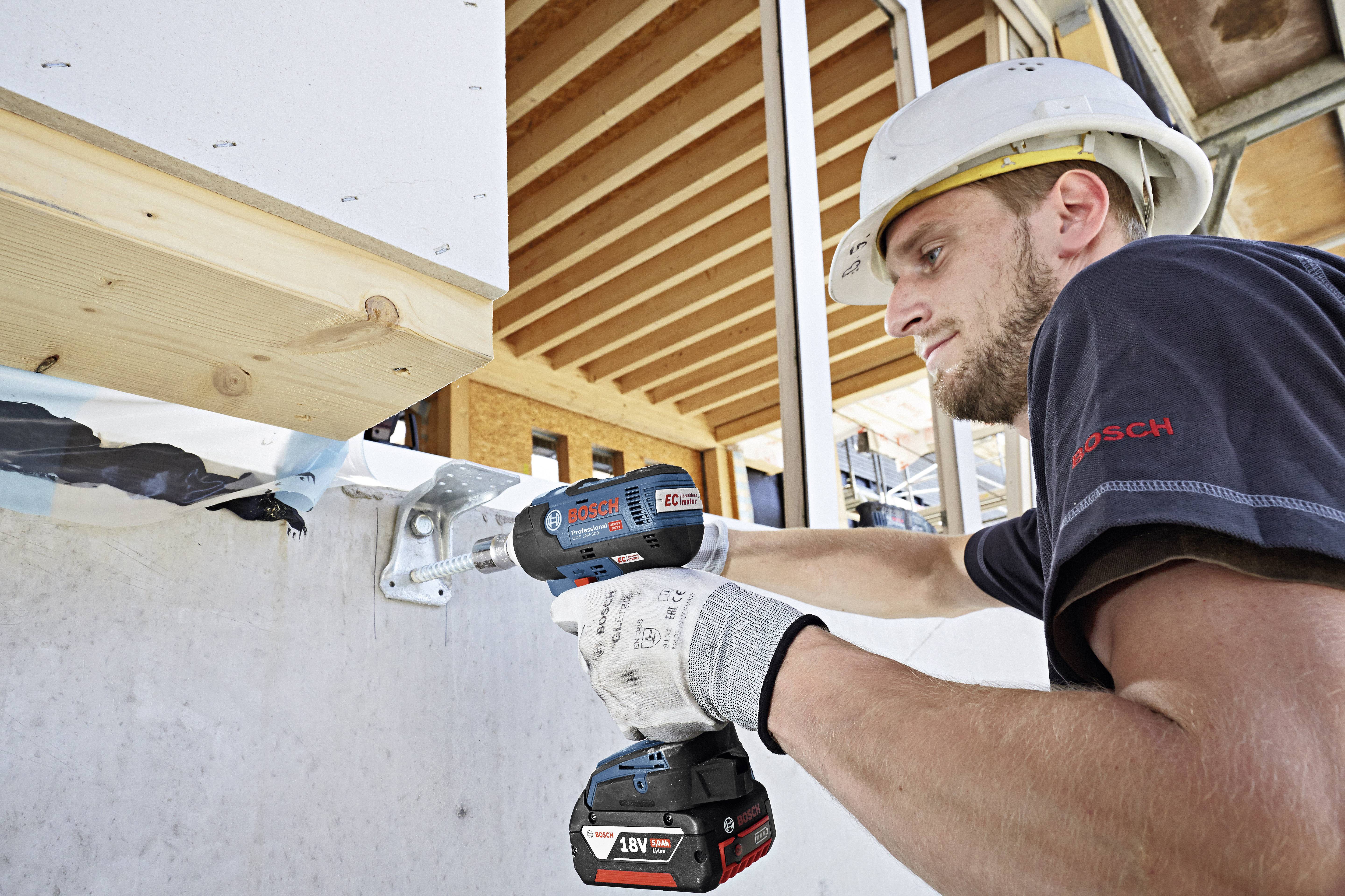 Bosch Professional GDS 18V-300 06019D8200 Акумуляторний ударний гайковерт 18 В без акумулятора