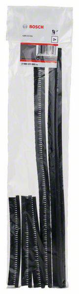 Opakowanie zestawu produktów do zarządzania przewodami firmy Bosch, składające się z kilku czarnych opasek kablowych w różnych rozmiarach.