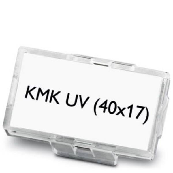Phoenix Contact 1014109 KMK UV (40X17) Uchwyt identyfikatora Sposób montażu: opaska kablowa Pole powierzchni etykietowania: 40 x 17 mm przeźroczysty Ilość znaczników: 50 50 szt.